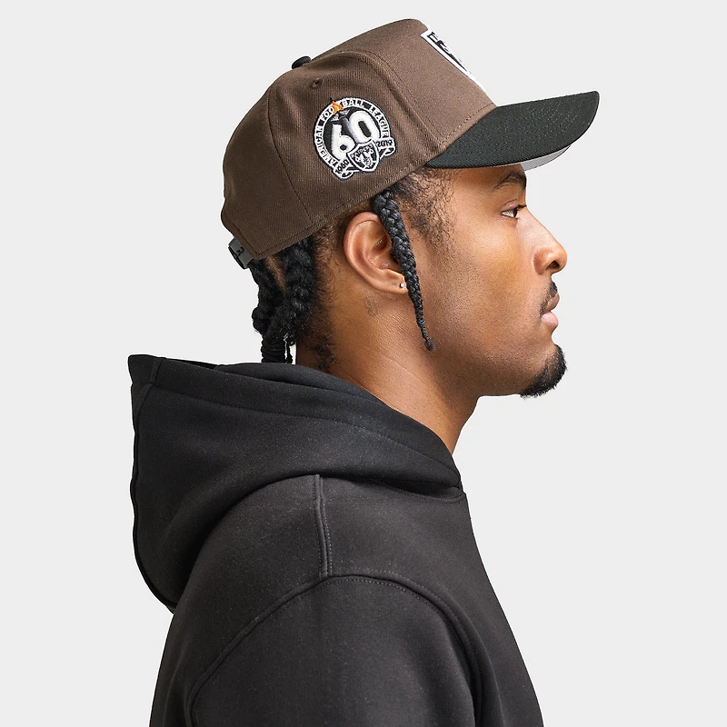 New Era LV Raiders 9FORTY A-Frame Snapback Casquette Noyer / Noir