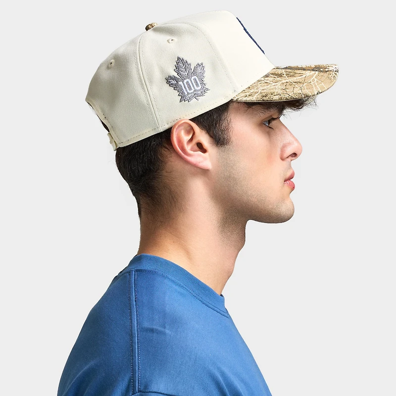 Casquette New Era 9FORTY A-Frame Chrome / Camouflage Realtree des Toronto Maple Leafs