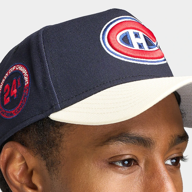 New Era Canadiens de Montréal 9FORTY A-Frame Marine / Chrome