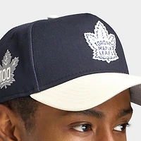 New Era Casquette 9FORTY A-Frame Toronto Maple Leafs Marine / Chrome