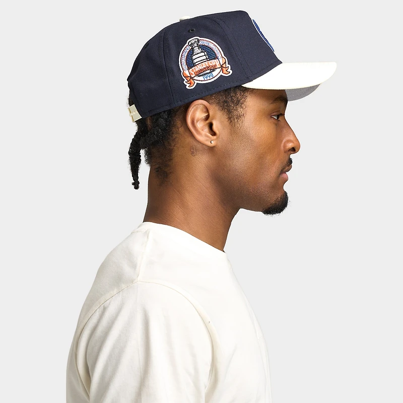 New Era Edmonton Oilers 9FORTY A-Frame Navy / Chrome