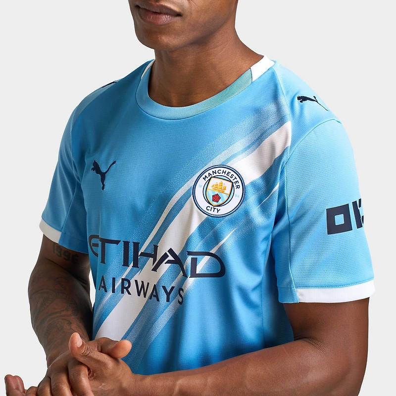 Puma MCFC Home Jersey Replica Team Light Blue / White