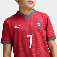 Puma Juniors' FPF Home Jersey Replica Club Red / Green Lagoon