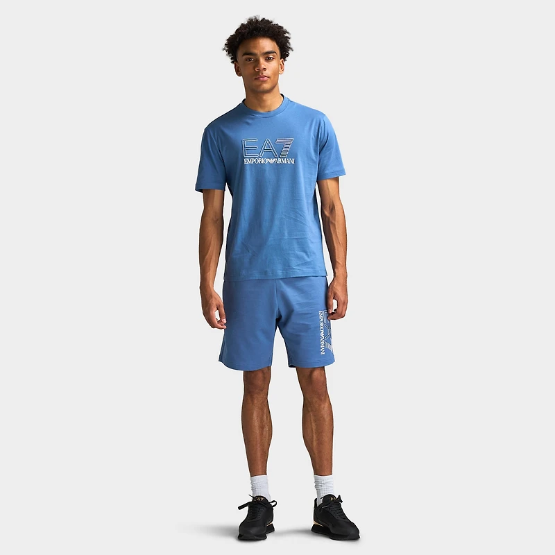 EA7 Train Visibility Men's Tee / Light Blue