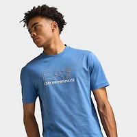 EA7 Train Visibility Men's Tee / Light Blue