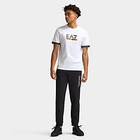 EA7 Gold Chest Logo Tee / White
