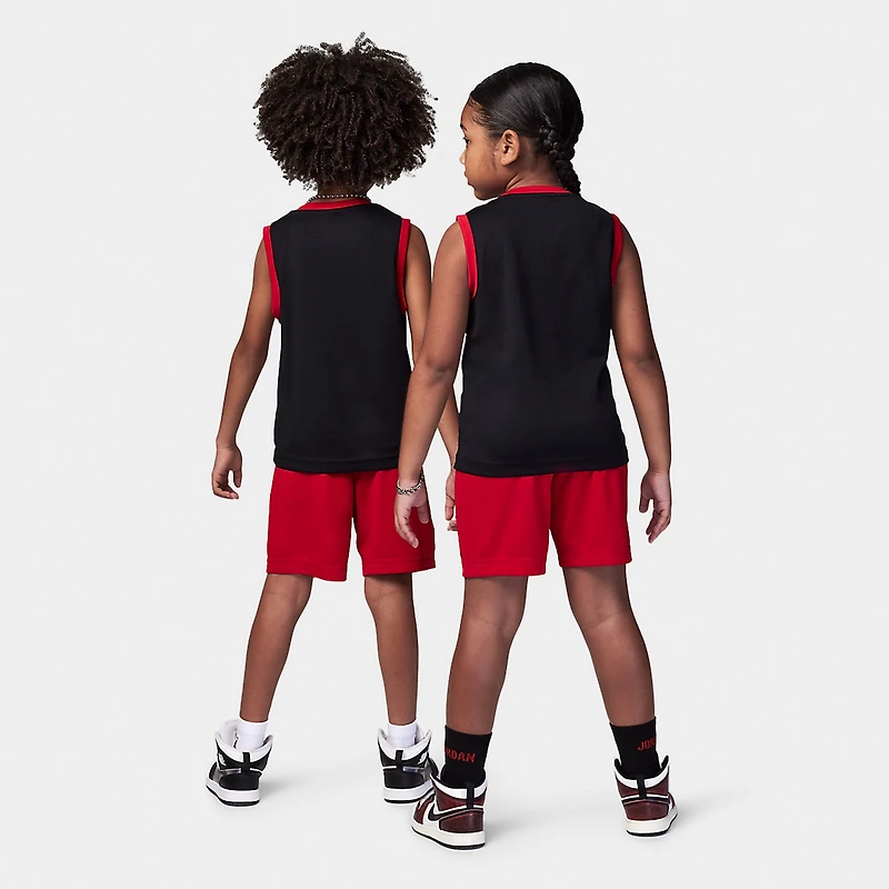 Jordan Enfant Garçons' 23 Ensemble Maillot Noir / Gym Red
