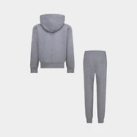 Jordan Children's Brooklyn Fleece Full Zip Hoodie Set / Carbon Heather