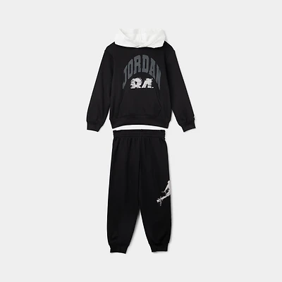 Jordan Children's Fleece Ripstop Full Zip Set / Black