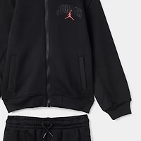 Jordan Children's Fleece Ripstop Full Zip Set / Black