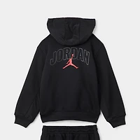 Jordan Children's Fleece Ripstop Full Zip Set / Black