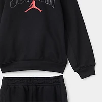 Jordan Children's Fleece Ripstop Full Zip Set / Black