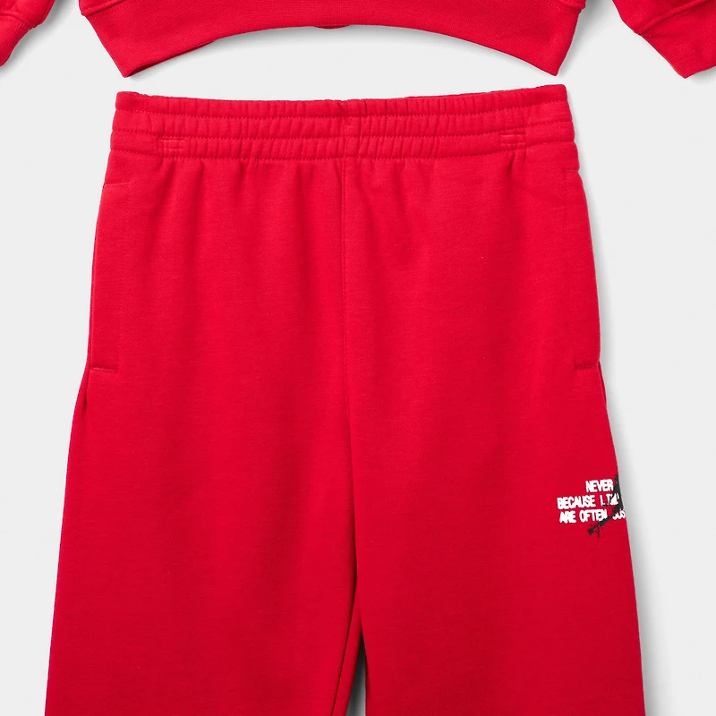 Jordan Children's Jumpman Stamp Fleece Set / Gym Red