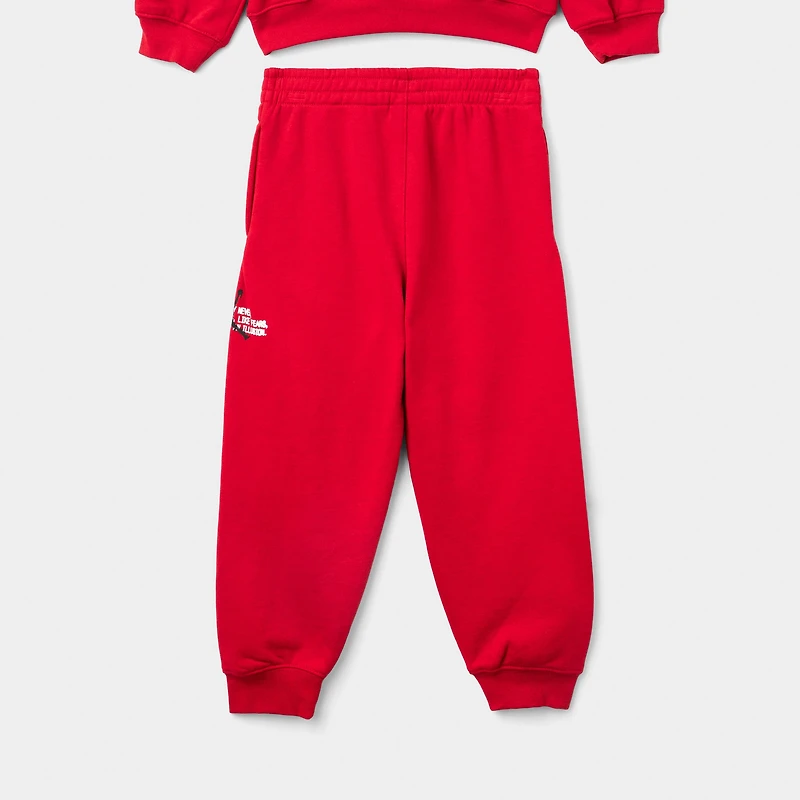 Jordan Children's Jumpman Stamp Fleece Set / Gym Red