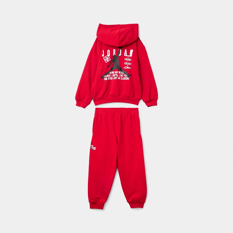 Jordan Children's Jumpman Stamp Fleece Set / Gym Red