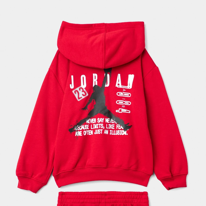 Jordan Children's Jumpman Stamp Fleece Set / Gym Red