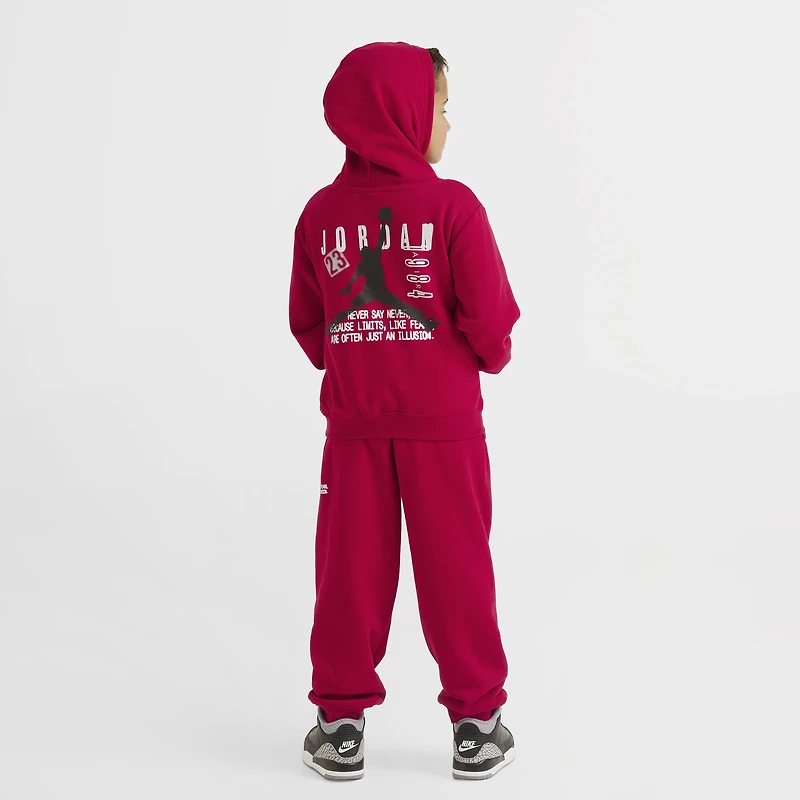 Jordan Children's Jumpman Stamp Fleece Set / Gym Red
