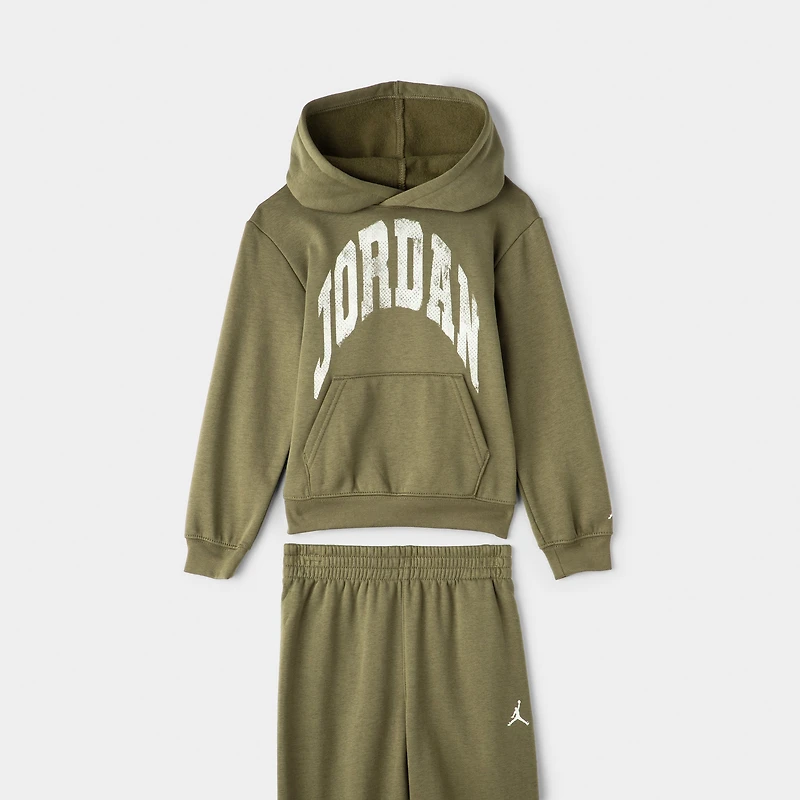 Jordan Junior's MJ MVP Realtree Pullover Hoodie Set / Med Olive Camo