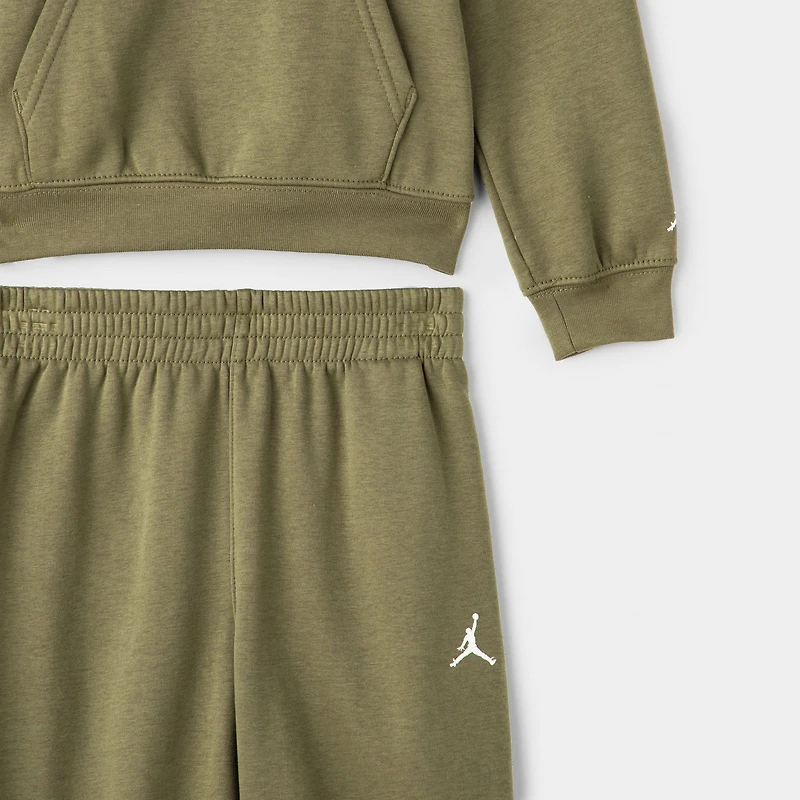 Jordan Junior's MJ MVP Realtree Pullover Hoodie Set / Med Olive Camo