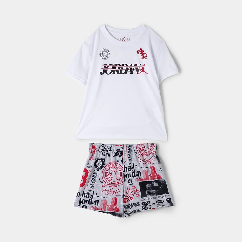 Jordan Enfants Sports Club Ensemble Court / Gris Clair Chiné