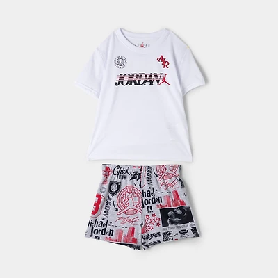 Jordan Enfants Sports Club Ensemble Court / Gris Clair Chiné