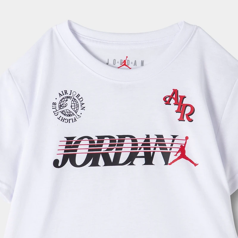 Jordan Children's Sports Club Short Set / Light Grey Heather