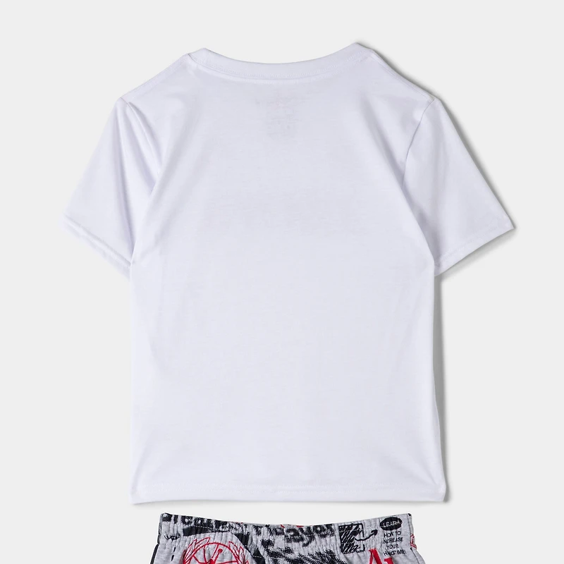 Jordan Children's Sports Club Short Set / Light Grey Heather