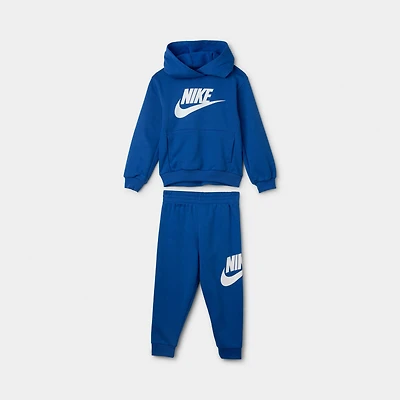 Nike Children's Club Fleece Hoodie Set Game Royal / White