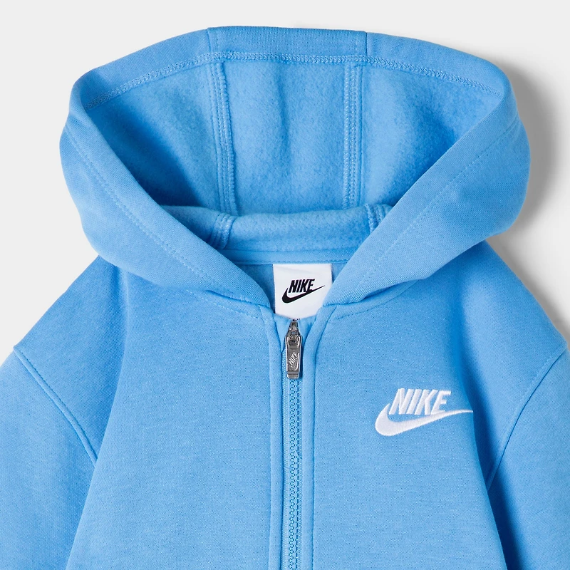 Nike Children's Fullzip Club Fleece Set / University Blue