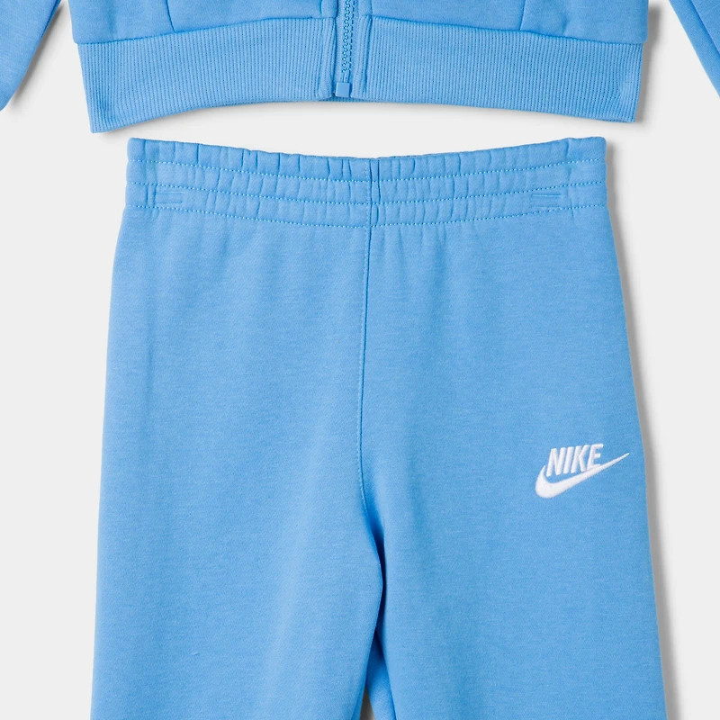 Nike Children's Fullzip Club Fleece Set / University Blue