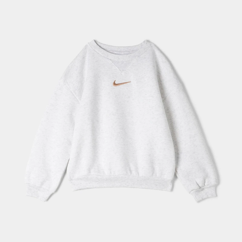 Nike Children's Essential Fleece Crew Set / Birch Heather