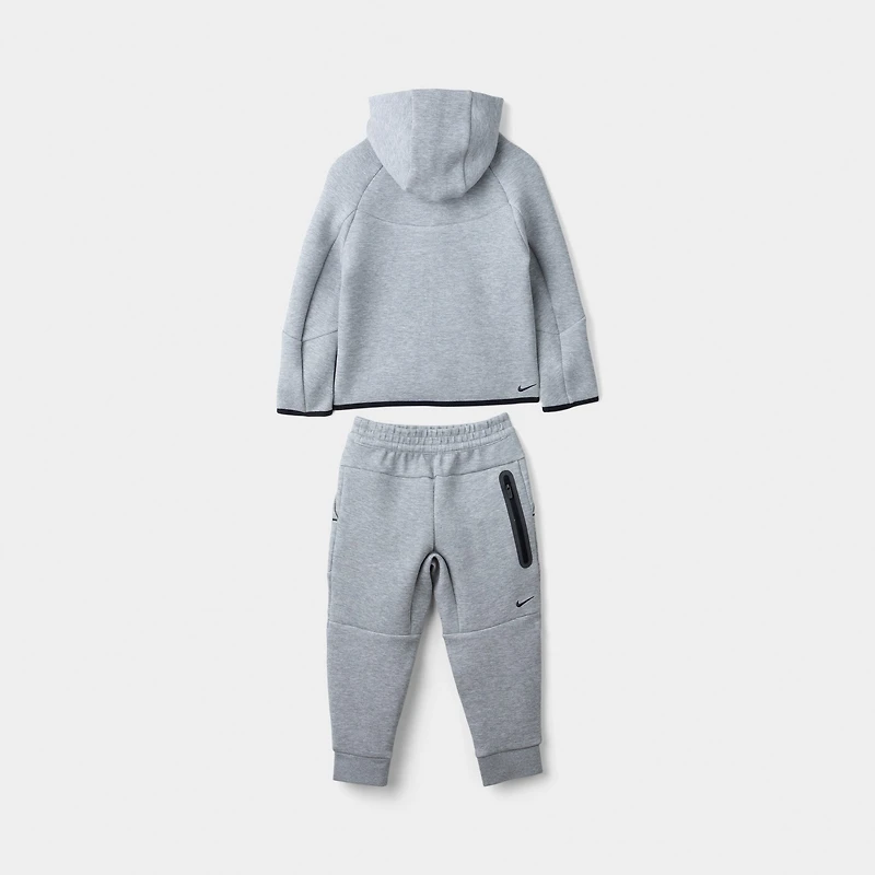 Nike Sportswear Child Boys' Tech Fleece Full Zip Hoodie Set / Dark Grey Heather