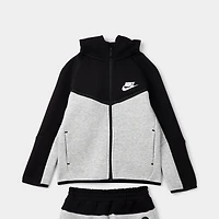 Nike Sportswear Children's Tech Fleece Full Zip Set Grey Heather / Black - White