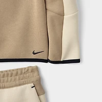 Nike Sportswear Children's Tech Fleece Full Zip Hoodie Set / Light Khaki