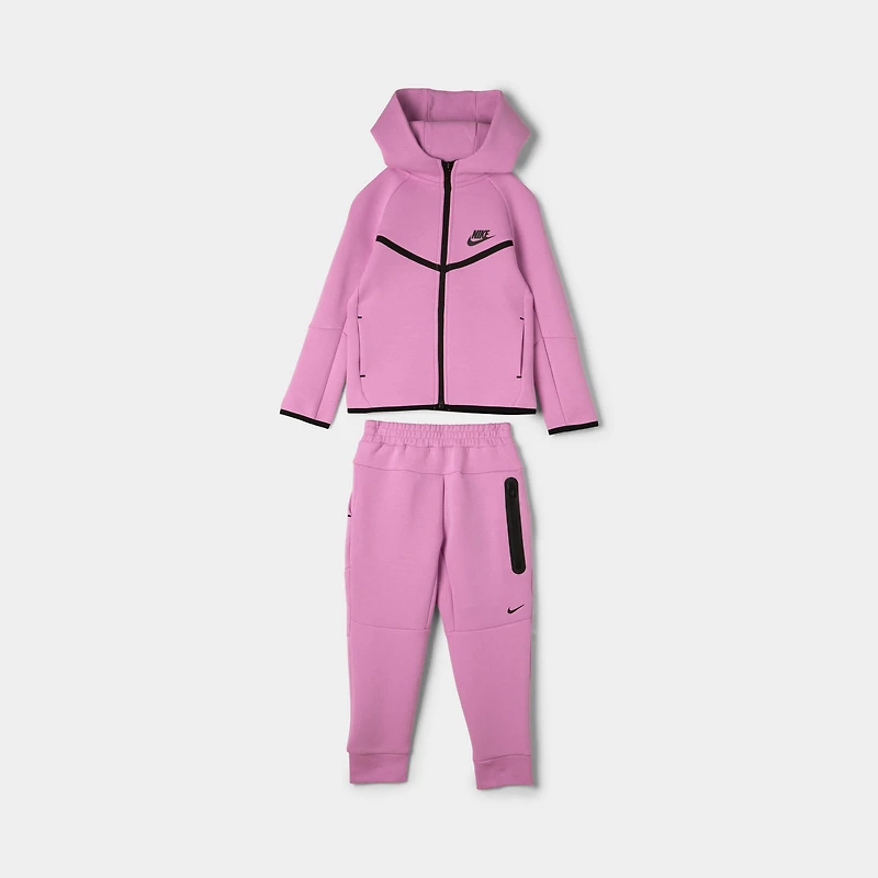Nike Sportswear Children's Tech Fleece Fullzip Set / Light Magenta