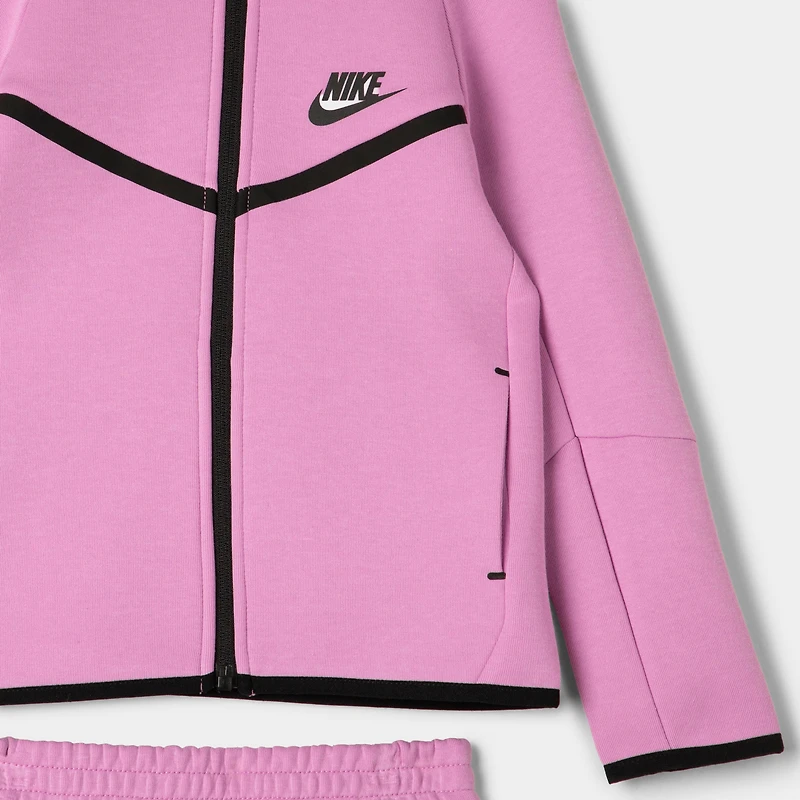 Nike Sportswear Enfants Ensemble Tech Fleece zippé / Magenta clair