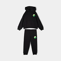 Nike Sportswear Children's Fleece Pullover Pant Set / Black