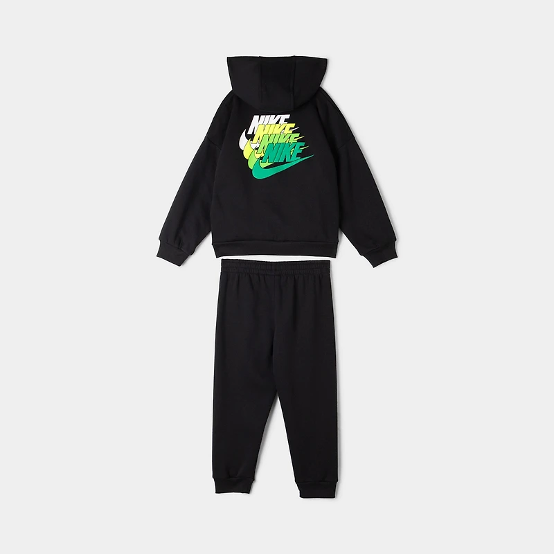 Nike Sportswear Children's Fleece Pullover Pant Set / Black