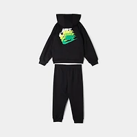 Nike Sportswear Children's Fleece Pullover Pant Set / Black