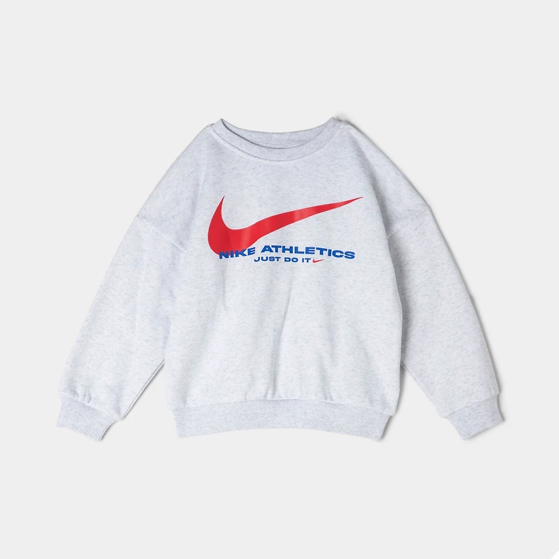 Nike Enfant Swoosh Ensemble Pantalon et Veste Fleece / Gris Chiné