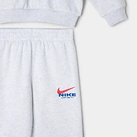 Nike Enfant Swoosh Ensemble Pantalon et Veste Fleece / Gris Chiné