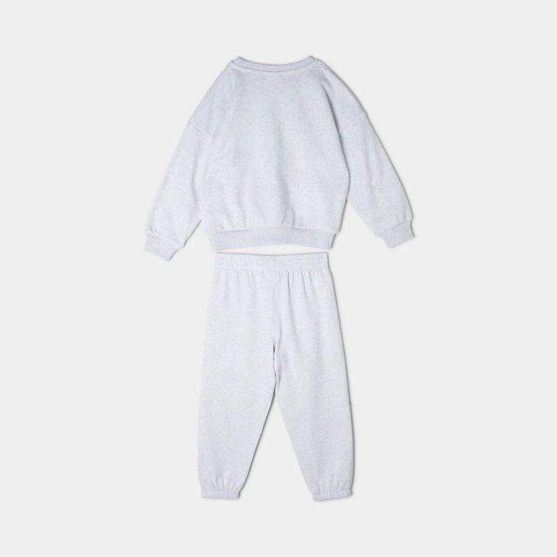 Nike Enfant Swoosh Ensemble Pantalon et Veste Fleece / Gris Chiné
