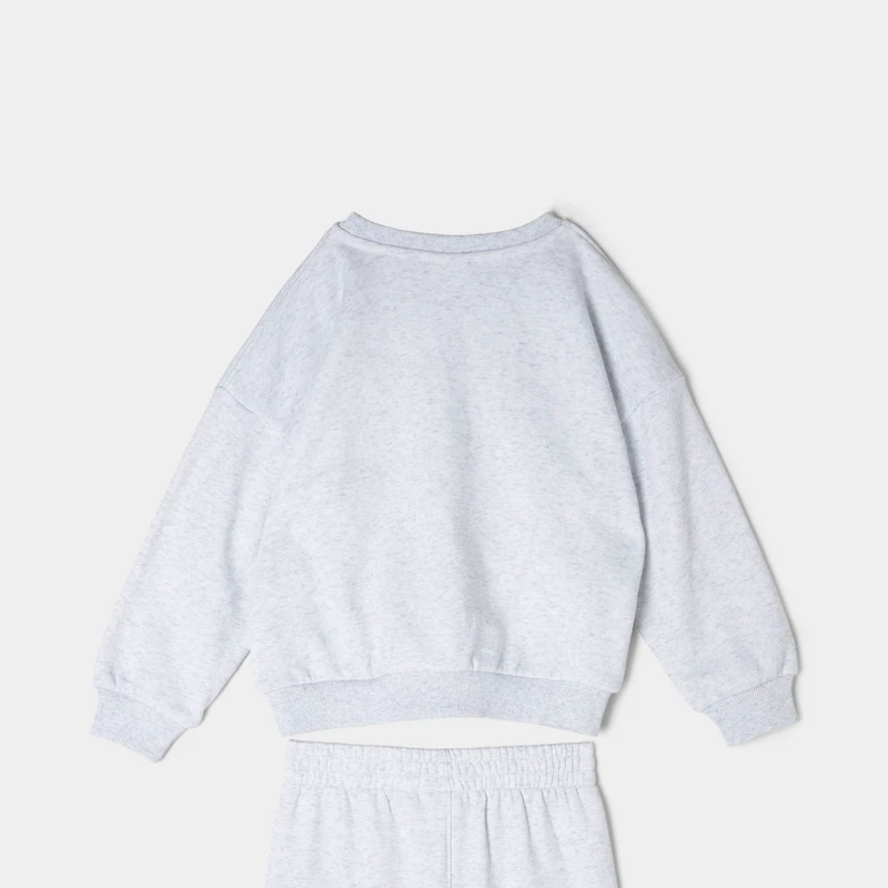 Nike Enfant Swoosh Ensemble Pantalon et Veste Fleece / Gris Chiné