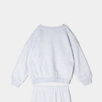 Nike Enfant Swoosh Ensemble Pantalon et Veste Fleece / Gris Chiné