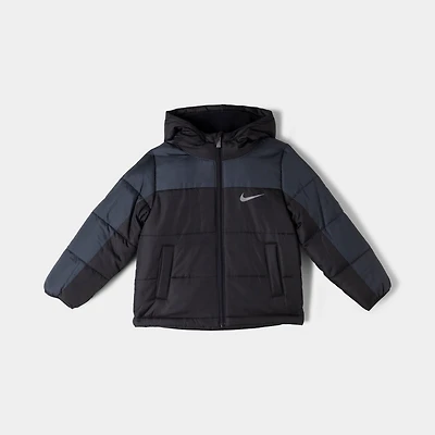 Nike Enfant Veste matelassée couleur block et Cloisonnée / Noir