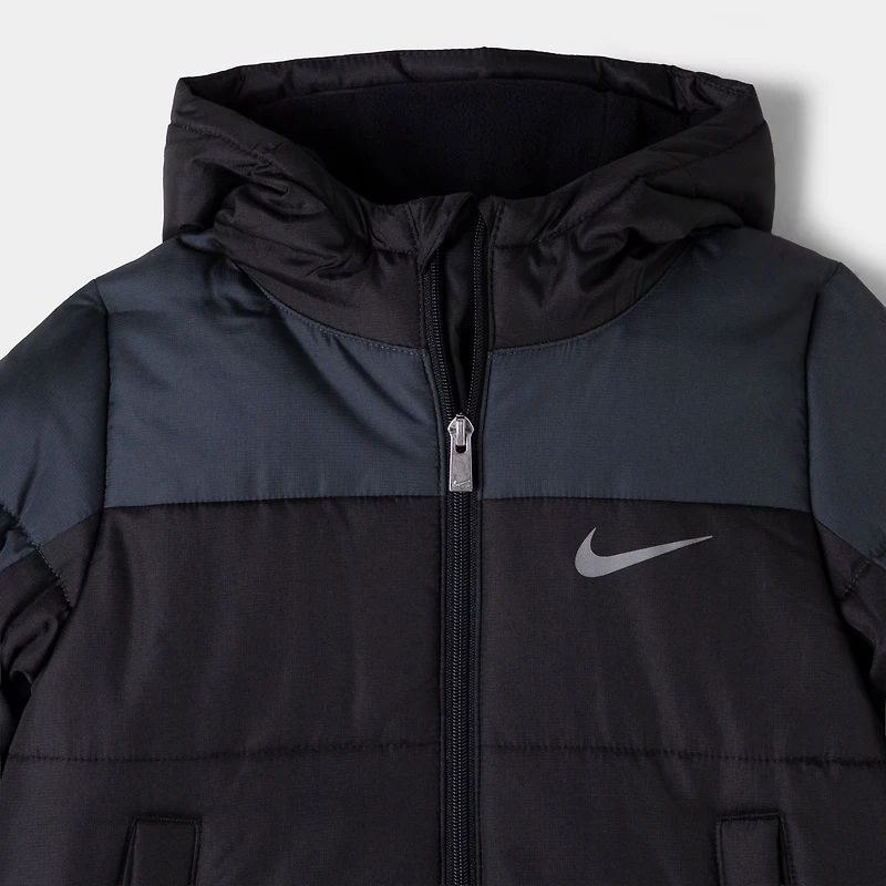 Nike Children's Colour Blocked Baffeled Puffer / Black