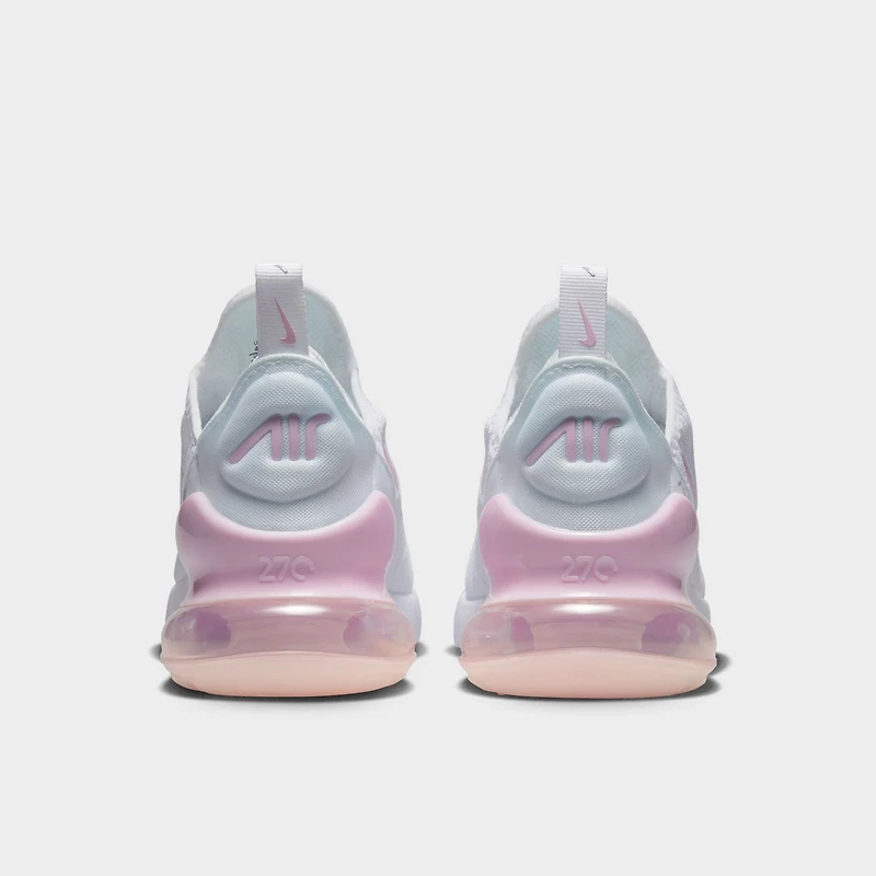 Nike Air Max 270 GS White / Pink Foam - Light Smoke Grey
