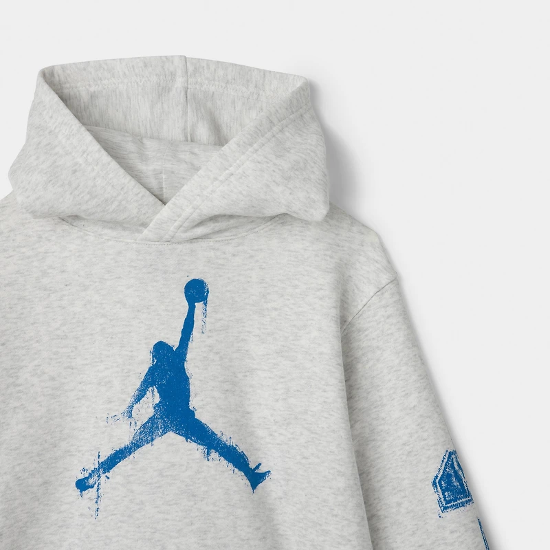 Jordan Juniors' MJ MVP Fleece Hoodie / Birch Heather