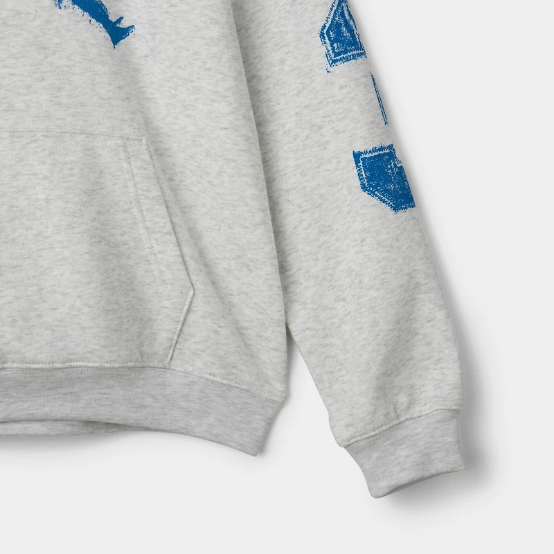 Jordan Juniors' MJ MVP Fleece Hoodie / Birch Heather