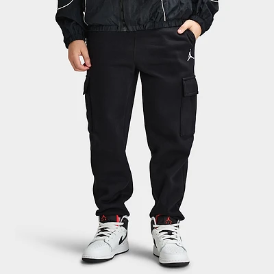 Jordan Juniors' Brooklyn Essential Fleece Cargo Pants / Black